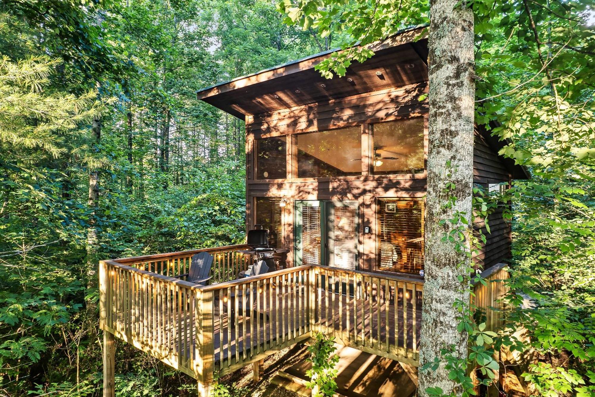 Rivers Edge Treehouses Робинсвил Екстериор снимка